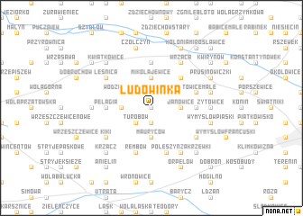 map of Ludowinka