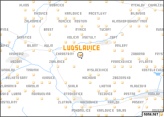 map of Ludslavice