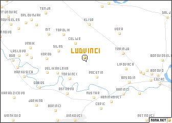 map of Ludvinci