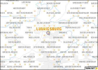 map of Ludwigsburg