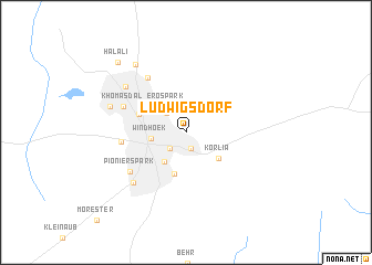 map of Ludwigsdorf