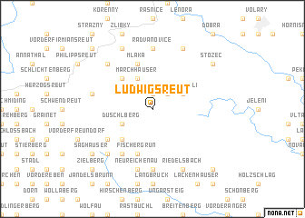 map of Ludwigsreut