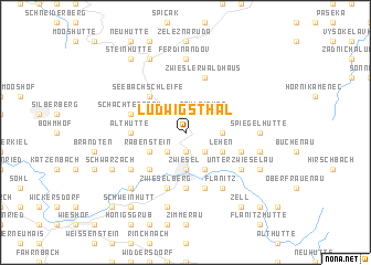 map of Ludwigsthal