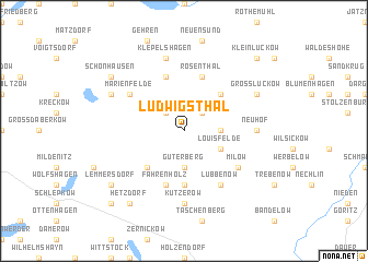 map of Ludwigsthal