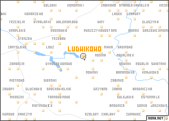 map of Ludwikowo
