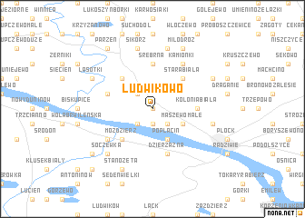 map of Ludwikowo