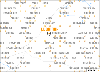 map of Ludwinów