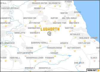 map of Ludworth