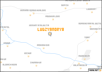 map of Ludzya-Nor\