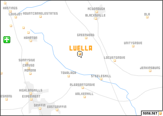 map of Luella