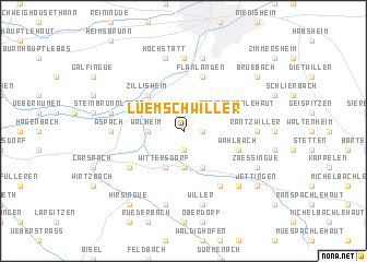 map of Luemschwiller