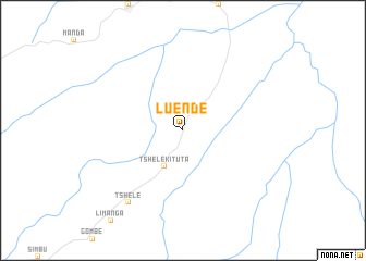 map of Luende