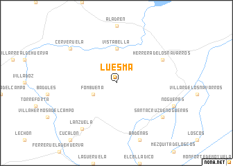 map of Luesma