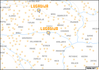 map of Lugađija