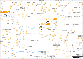 map of Lugadžija