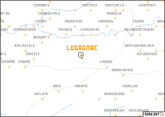 map of Lugagnac