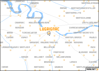 map of Lugaignac