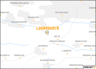 map of Luganskoye