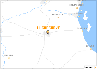 map of Luganskoye