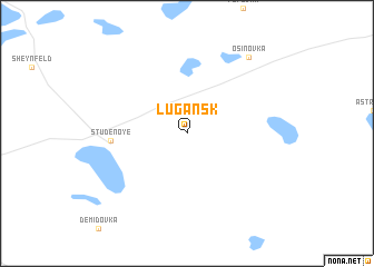 map of Lugansk