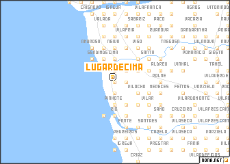 map of Lugar de Cima