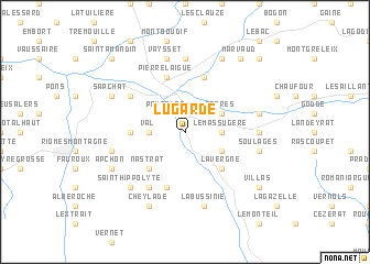 map of Lugarde