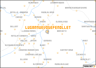 map of Lugar Nuevo de Fenollet