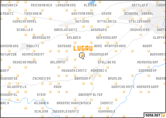 map of Lugau