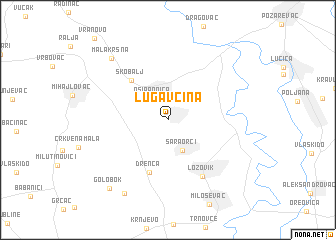 map of Lugavčina