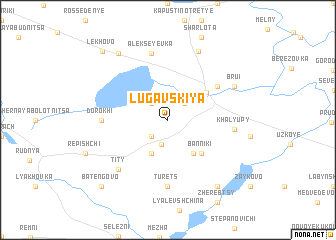 map of Lugavskiya