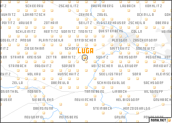 map of Luga