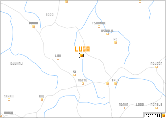 map of Luga