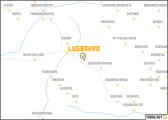 map of Lugbakro