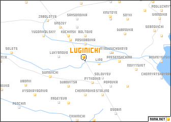 map of Luginichi