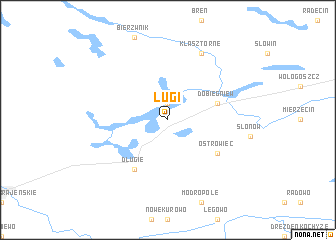 map of Ługi