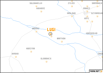 map of Ługi