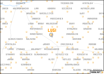 map of Ługi