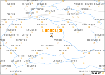 map of Lūgnaliai