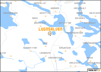 map of Lugnsälven