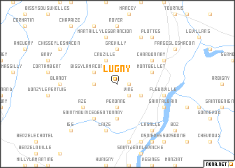 map of Lugny