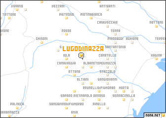 map of Lugo-di-Nazza