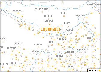 map of Lugonjići