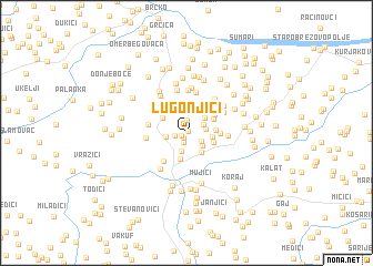 map of Lugonjići