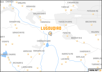 map of Lugouqiao