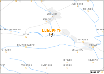 map of Lugovaya