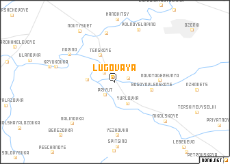 map of Lugovaya