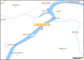 map of Lugovaya