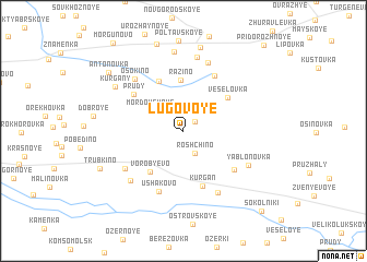 map of Lugovoye