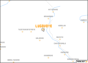 map of Lugovoye