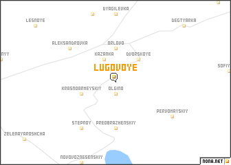 map of Lugovoye